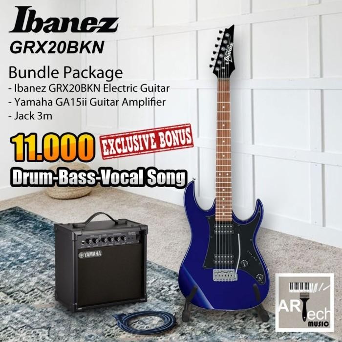 Ibanez GRX20 Gitar Elektrik bundle Ampli GA15ii / GRX 20 / GA15 ii