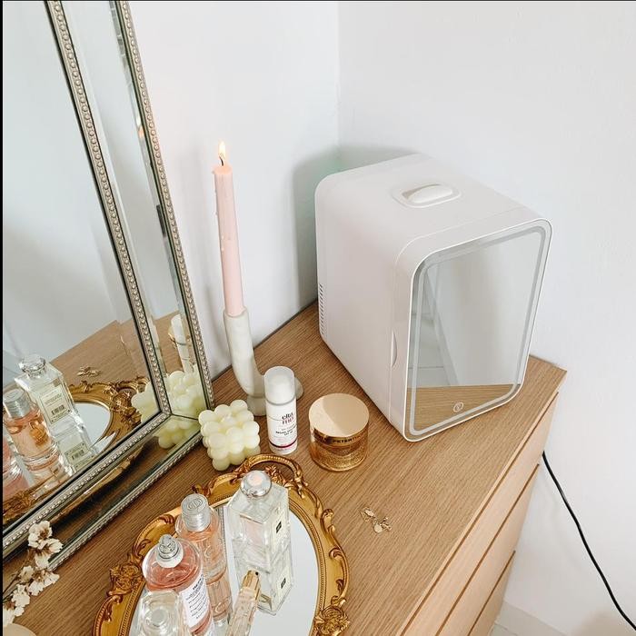 Kulkas Ni Kaca Rror Led 8L Kulkas Skincare Anak Kos