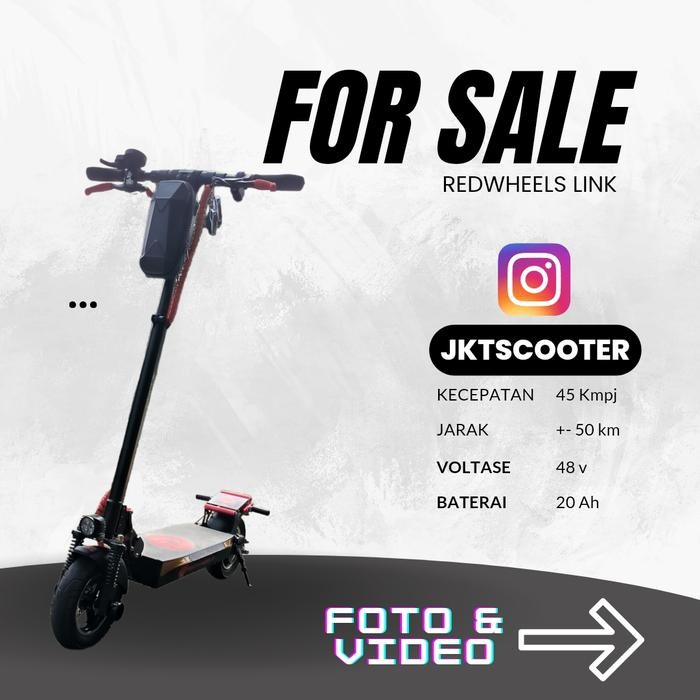 TERMURAH Redwheels LINK Skuter Listrik (Scooter Electric) Like New Preloved READY STOCK