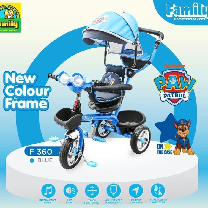 Y5Y5 Sepeda Anak Roda Tiga 3 Family Baby Tricycle F360H F-360H Sepeda Anak Dorongan