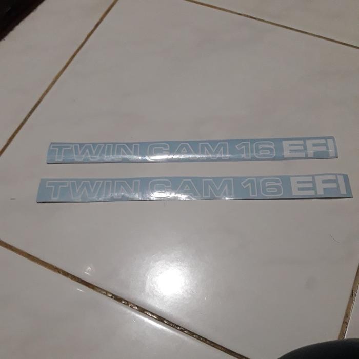 Stiker Great Corolla Greco Twin cam 16 Efi Putih