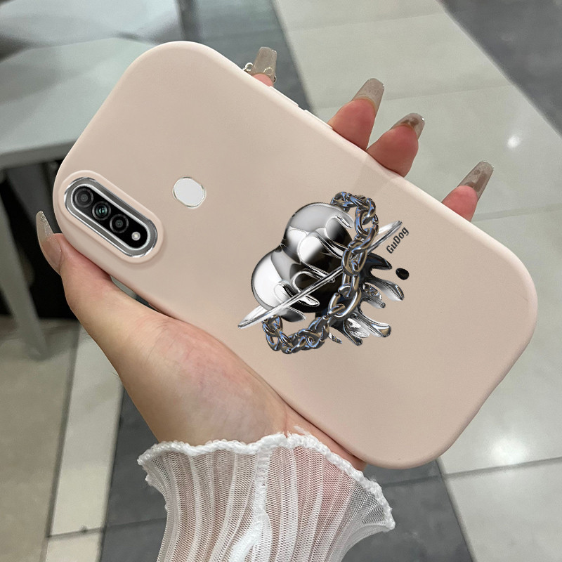 Casing Hp Untuk OPPO A31 2020 A8 Case Casing pola Rantai kepribadian Kasing HP Kesing bulat gemuk Si