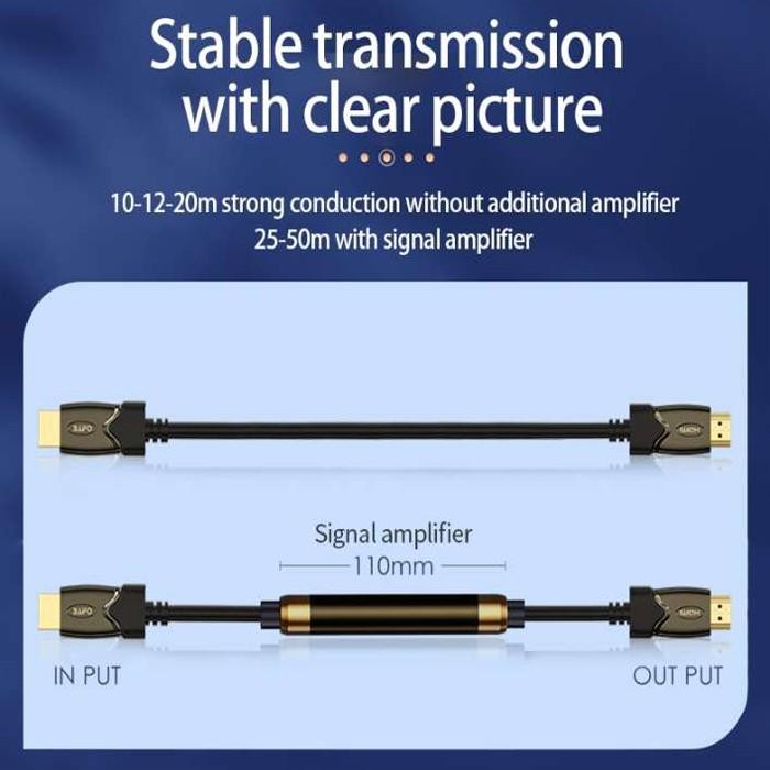 Terhemat Bafo Cable Hdmi 15 Meter Versi 2.0 Quad Hd 3D 4K Gold Plated Kabel 15M Termurah