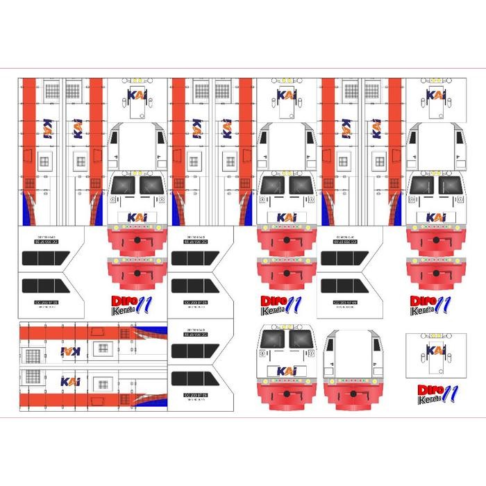(Allthebest) Stiker Lokomotif Modif Railking (Kereta Api Indonesia)
