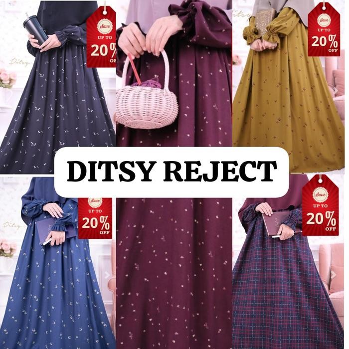 (Expert) DITSY REJECT SALE TERBARU, DITSY REJECT ,DRESS DITSY, GAMIS DITSY