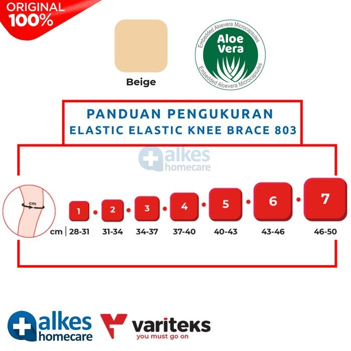 Paling Baik Stocking Knee Brace - Variteks Elastic Knee Brace 803 Termurah