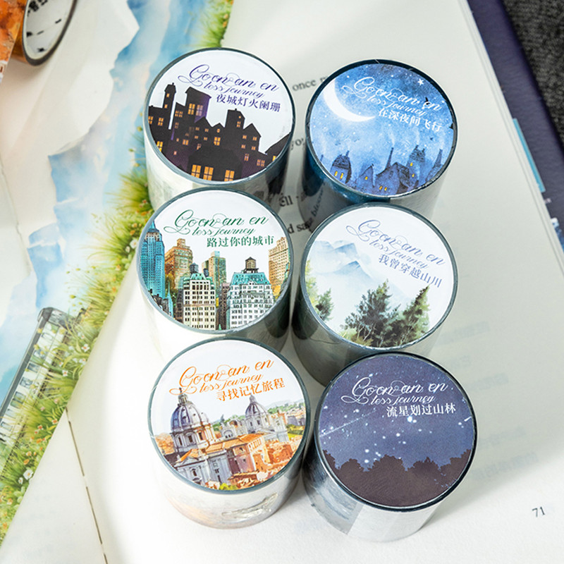 

3Rolls/bag DIY travelling theme PET waterproof tape, handbook material, decorative tape, beauty tape