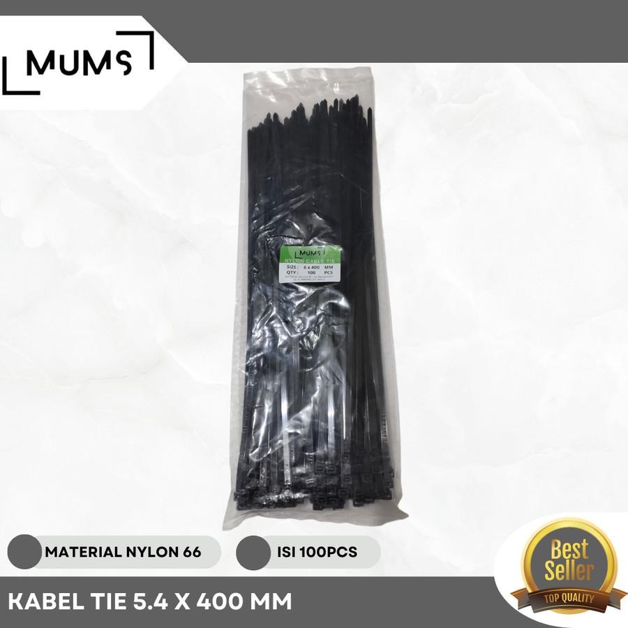 

JKM GROSIR Kabel Ties HITAM 400MM Cable Tie Nylon Tebal HITAM 40 cm 40cm