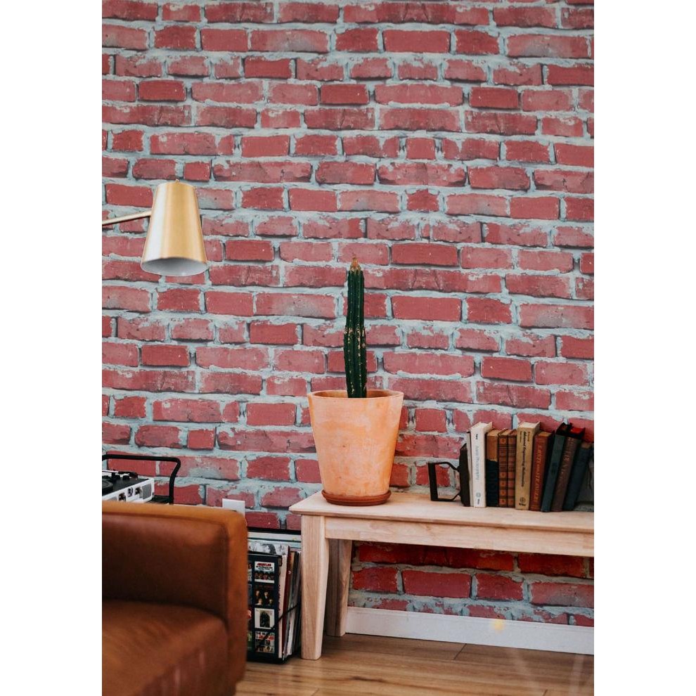 WallpaperWallpaper BataBrick Merah PutihMurahPremium Type C