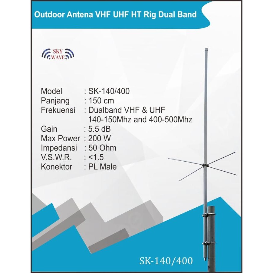Grosir Outdoor Antena Vhf Uhf Ht Rig Dual Band Rumah Gudang Kantor Murah Termurah