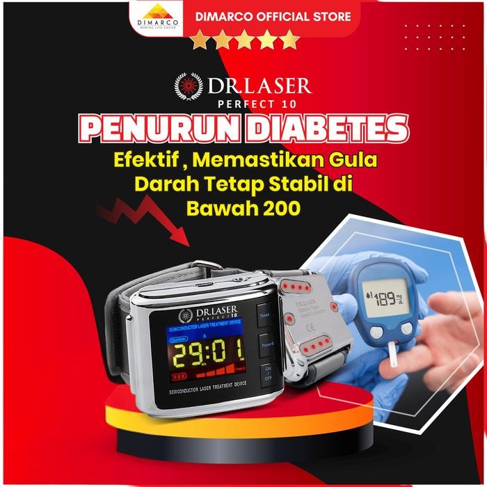 Dr. Laser perfect 10 original asli bergaransi jam kesehatan