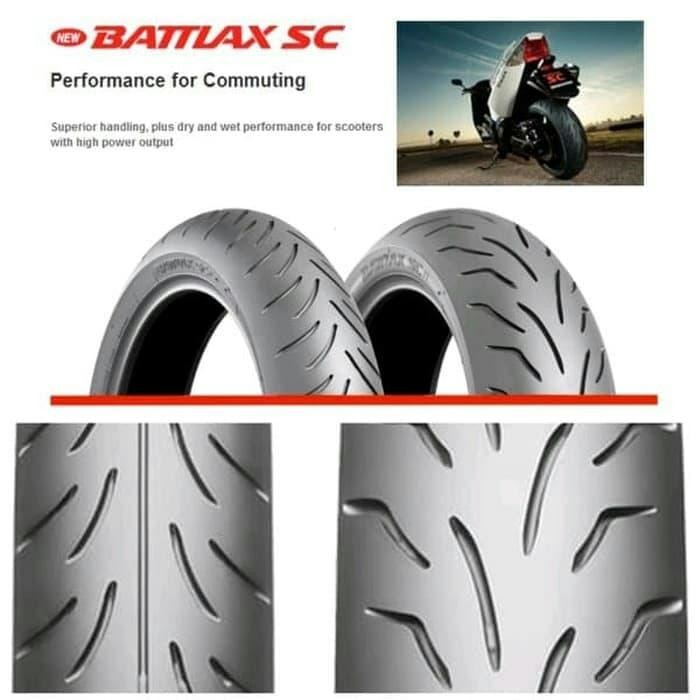 BAN BATTLAX SC BRIDGESTONE 120/70-13 DAN 140/70-13 YAMAHA NMAX