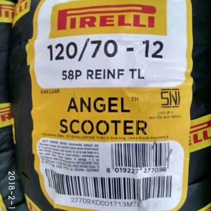 BAN PIRELLI ANGEL SCOOTER 120/70 RING 12
