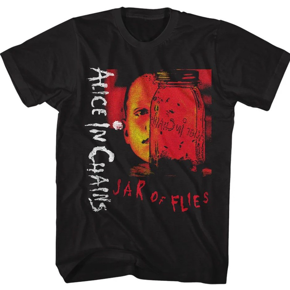 Kaos Alice In Chains Jar of Flies Katun Unisex Pria Wanita