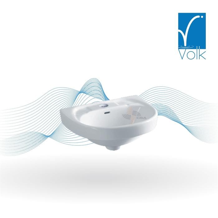 Toto - Volk Wastafel Cuci Tangan Wastafel Kamar Mandi Wastafel Gantung Primerose V2163