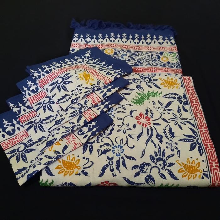 Taplak Meja Makan Batik Cuiri Besar Kursi 6