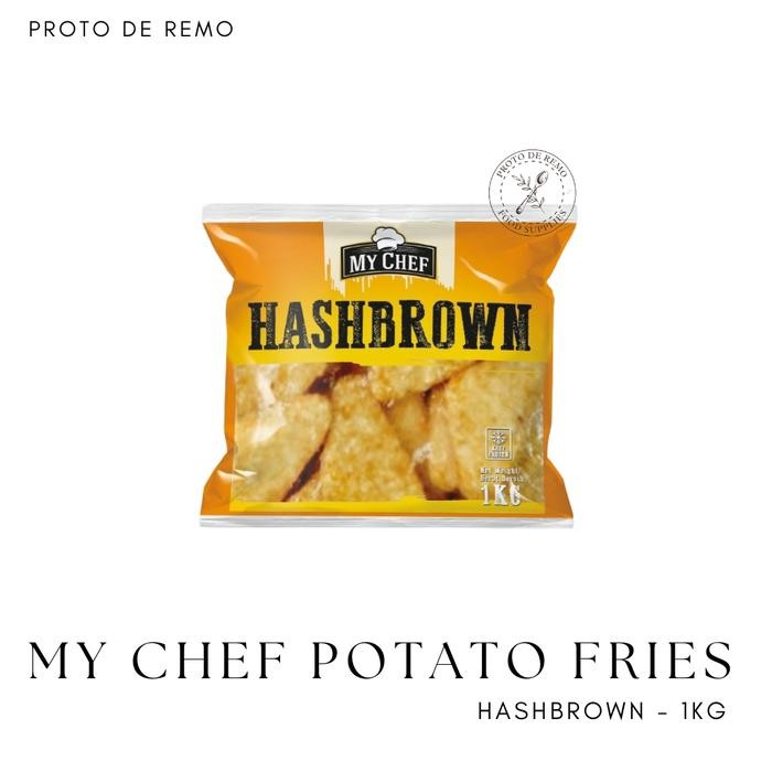 

4ZMI My Chef Potato Fries Kentang Goreng Hashbrown Smiley Cut - 1Kg