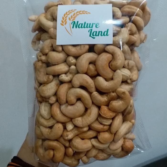 

4ZMI Kacang Mede/Mete Jumbo Oven 500 Gr-Roasted Natural Cashew Nuts