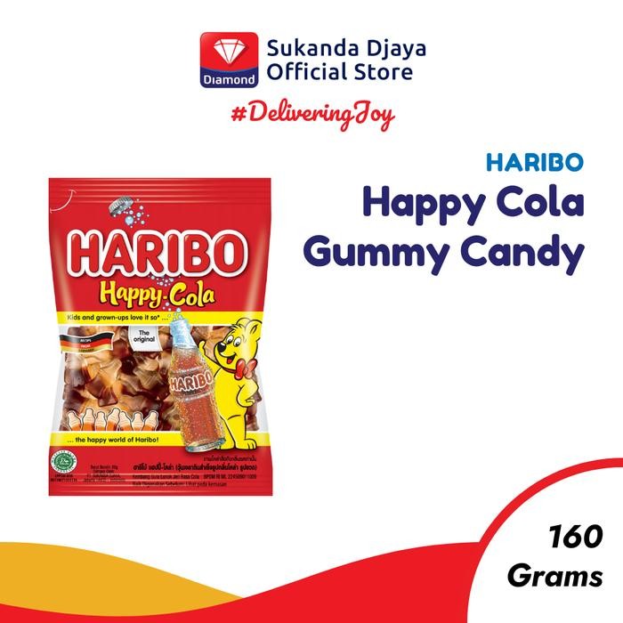 

4ZMI Haribo Happy Cola Gummy Candy Permen 160 Gr