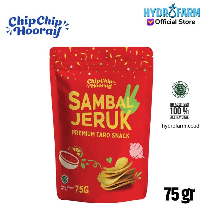 

4ZMI Chip Chip Hooray - Premium Taro Snack / Keripik Talas (Sambal Jeruk)