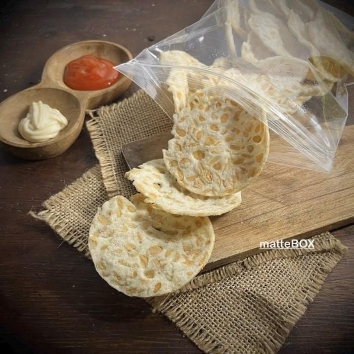 

4ZMI Keripik/Kripik Tempe Sagu Cemilan Snack Murah Nyokotchips 250Gr