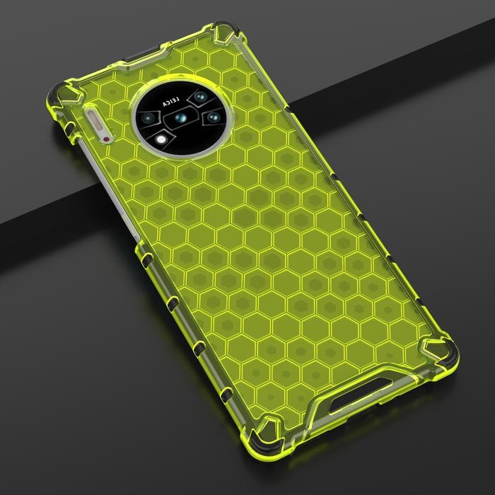 Huawei Mate 30 Pro Honeycomb Hybrid Rugged Clear Armor Case Shockproof *
