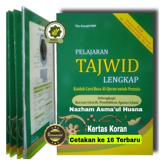 

ASLI Buku Pelajaran Tajwid Lengkap Kaidah Cara Baca al-Qur'an untuk Pemula READY STOCK