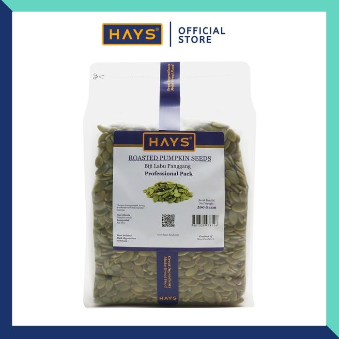 

IOI2 Roasted Pumpkin Seeds 500 Gram / Biji Labu Panggang 500 Gram - Hays