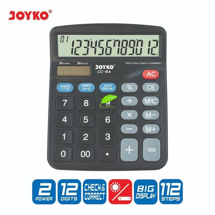 

CALCULATOR / KALKULATOR JOYKO CC-8A / 12 DIGITS - CHECK CORRECT