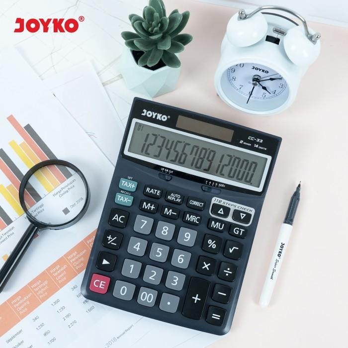 

CALCULATOR KALKULATOR JOYKO CC-33 14 DIGITS CHECK CORRECT