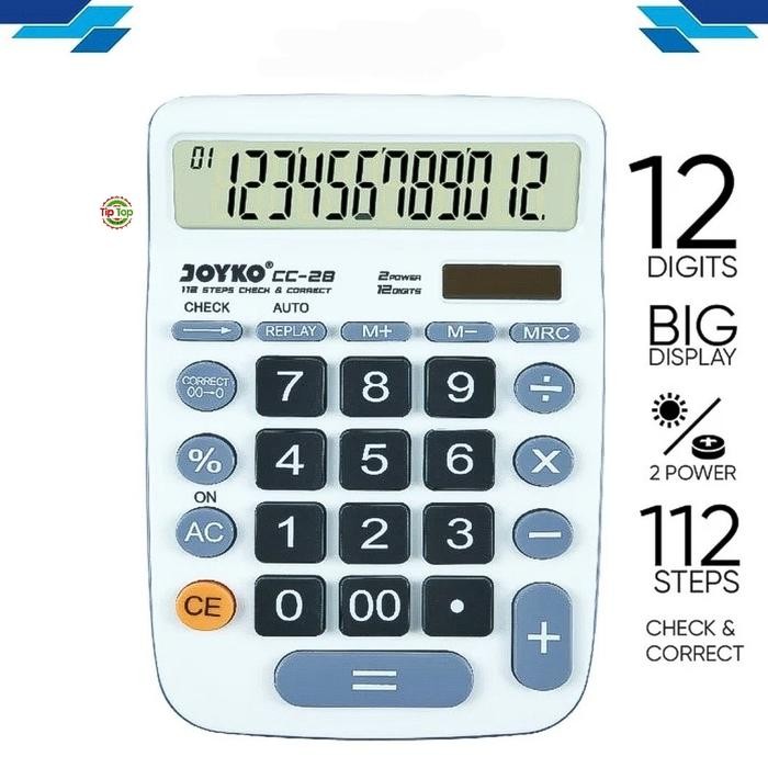 

JOYKO CALCULATOR / KALKULATOR 12 DIGITS CHECK CORRECT CC-28