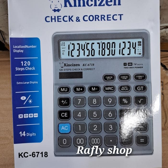 

KALKULATOR BESAR 14 DIGIT KC 6718