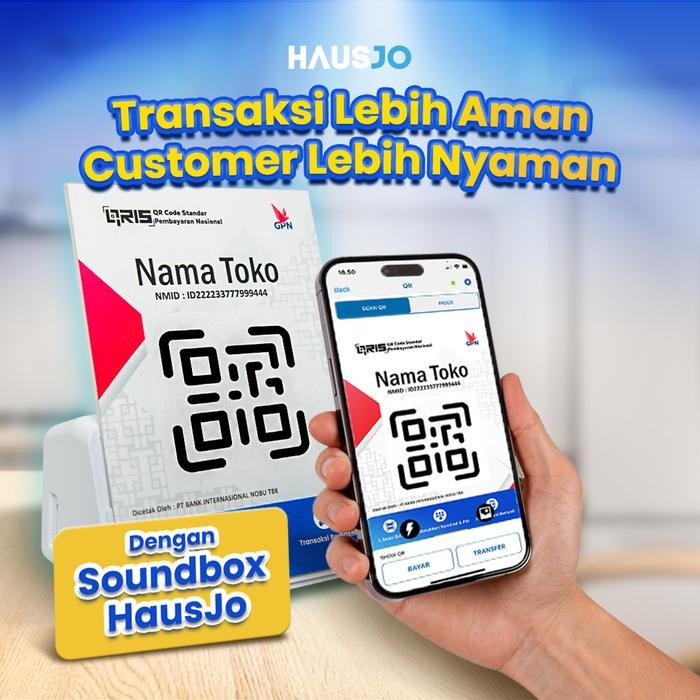

SOUNDBOX ALAT BUNYI QRIS HAUSJO - TRANSAKSI AMAN & JELAS TERDENGAR