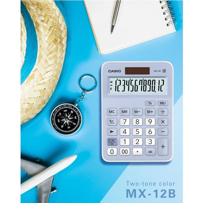 

CALCULATOR CASIO MX-12B - BIRU MUDA ORIGINAL