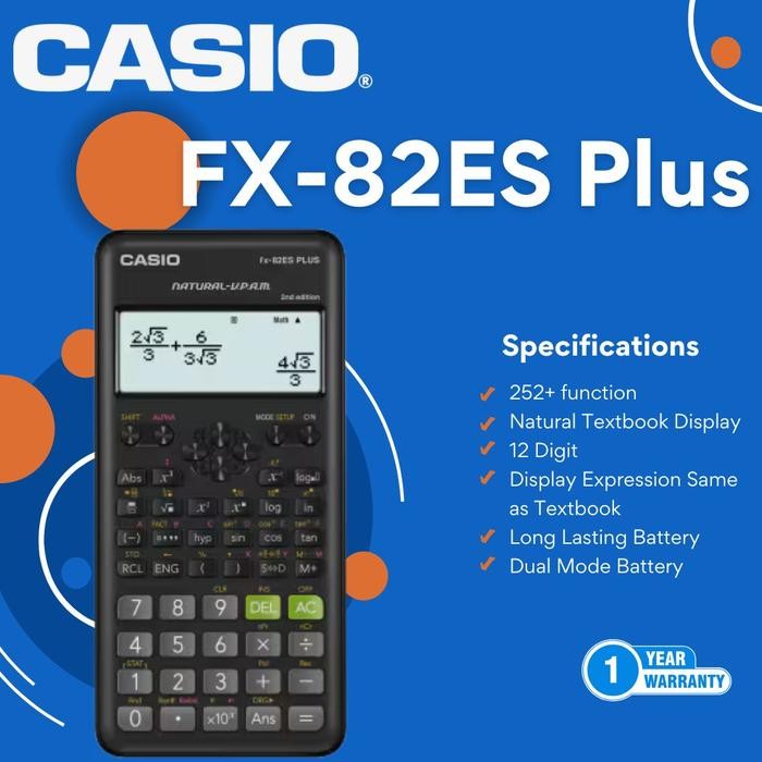 

CASIO FX-350MS 2 / FX-82ES CALCULATOR ORIGINAL