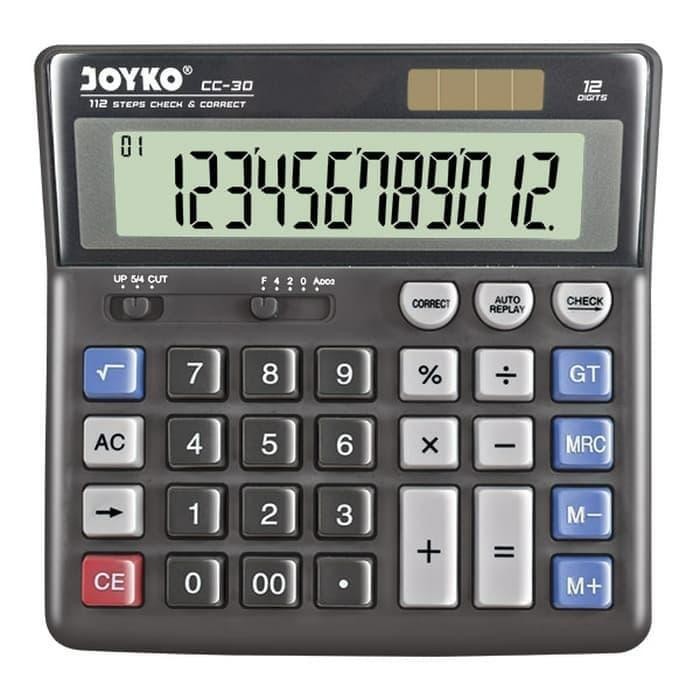 

KALKULATOR JOYKO CC-30 12 DIGIT / CALCULATOR 12 DIGIT JOYKO CC-30