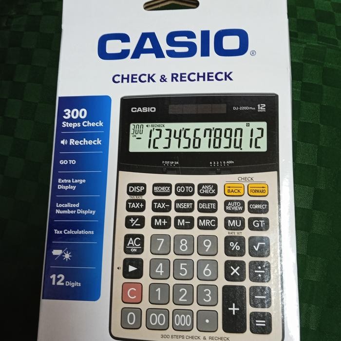 

CALCULATOR MERK CASIO DJ 120 D - 12 DIGITS