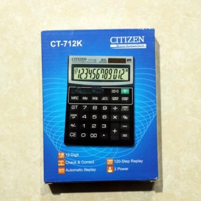 

KALKULATOR CITIZEN CT-712K 12 DIGIT / CALCULATOR CITIZEN 712 K