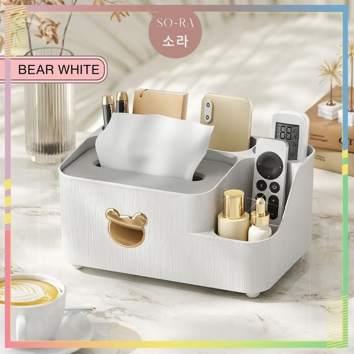 

Sora - Kotak Tissue Tempat Penyimpanan Tissue Dekorasi Meja Dengan Tempat Pensil