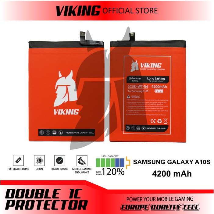 VIKING Baterai Samsung A10s - A20s Double Power