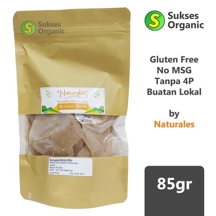

3YC3 Kerupuk Beras Coklat Gluten Free Mentah 85Gr Naturales