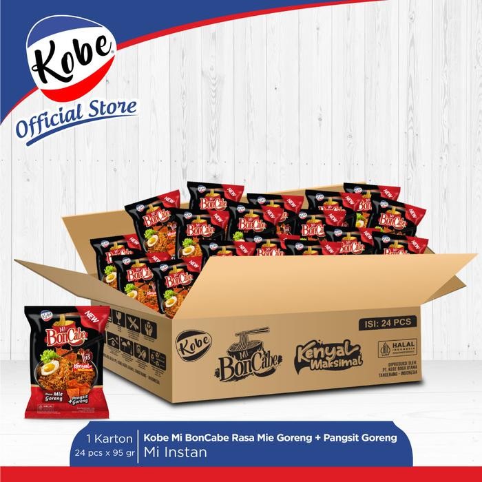 

H48Y Kobe Mi Boncabe Rasa Mie Goreng + Pangsit Goreng Lv15 - 1 Karton Isi 24Pcs