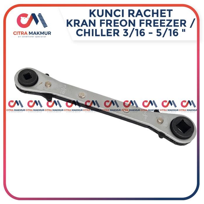 Aqua Electrolux - Kunci Rachet Kulkas Keran Freon Kompresor Freezer Chiller Kran Ct 122 Wrench Kotak
