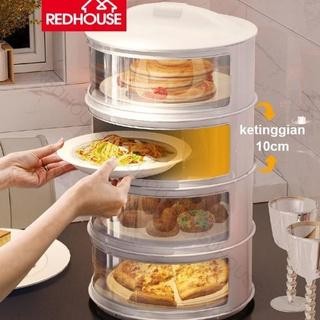 Tudung Saji Rak Piring Susun Plastik Red House Warna Susun 5 Susun 4 S