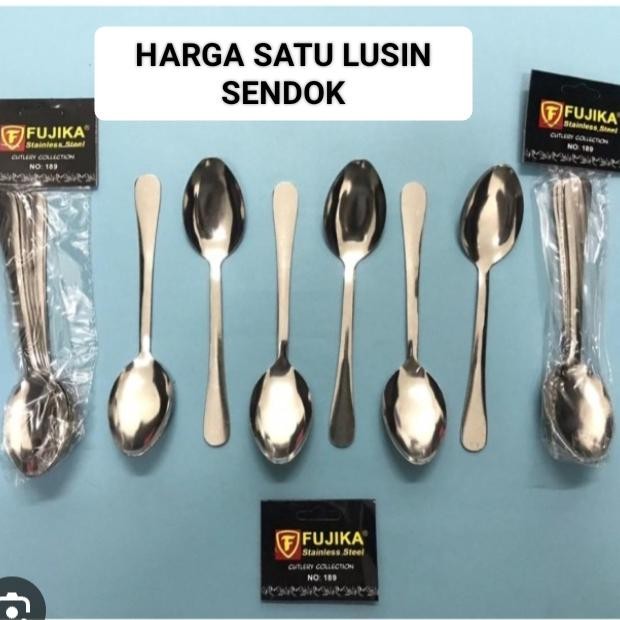 SENDOK MAKAN STAINLESS TEBAL FUJIKA HARGA SATU LUSIN SENDOK (12 BIJI)