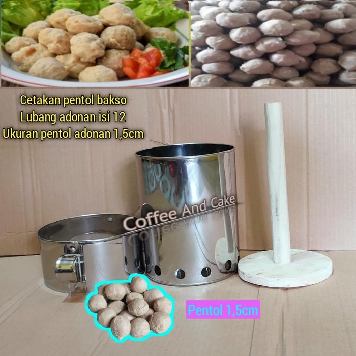 Bolde Cookware - Cetakan Pentol Bakso Manual Isi 12 Lubang / Alat Pencetak Pentol Bakso
