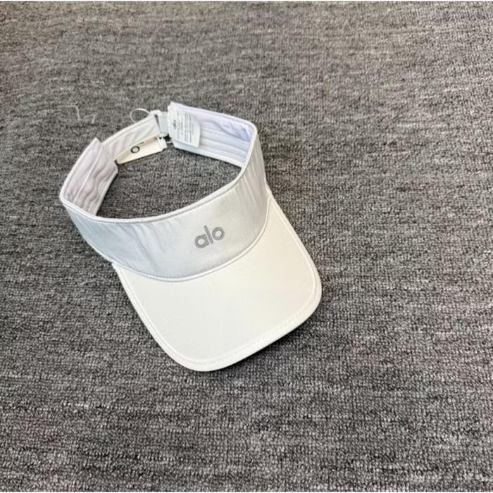Topi Alo Yoga Cativate Visor Air Lift Black White Pink Caps / Topi Alo Yoga