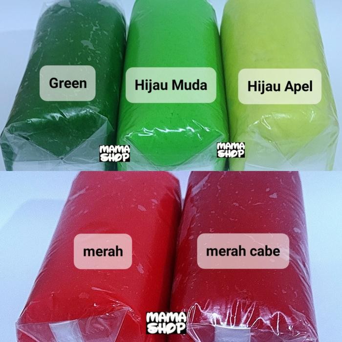 

Fondant Merah / Fondant Hitam / Fondant 500 gr merk Donica Gula Dekor