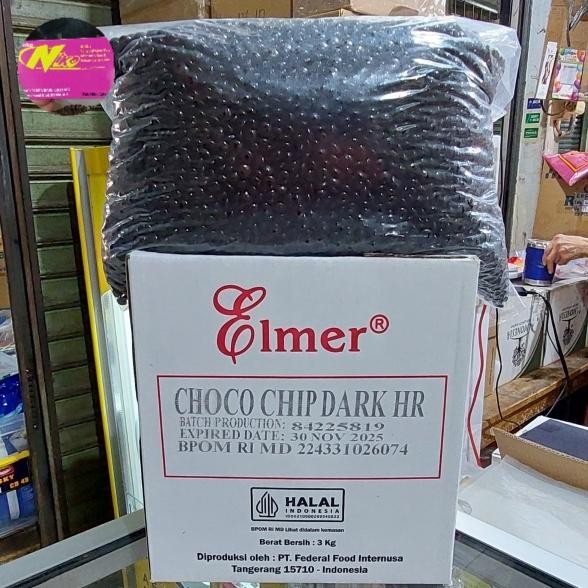 

elmer choco chip setengah bulat 1kg khusus grab gojek