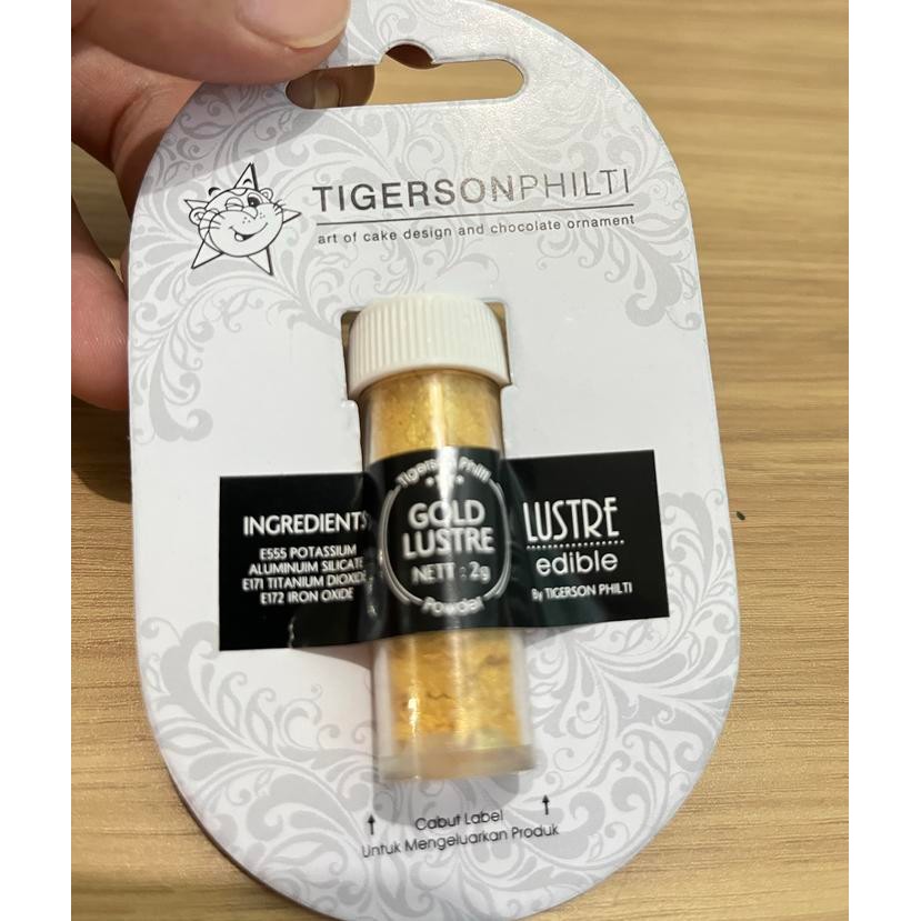 

Lustre Dust Gold emas 2gr Tigerson Philti bubuk emas